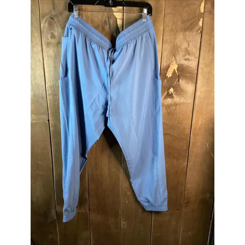 Easy Stretch Scrub Pants Size XLP Light Blue Women’s